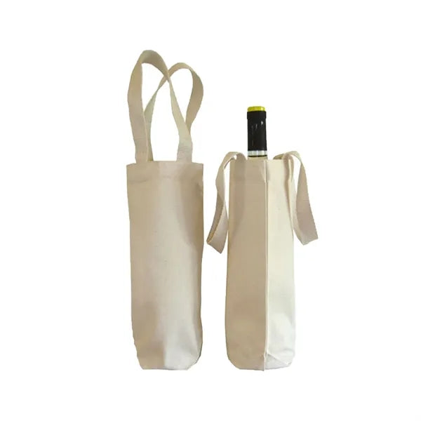 10 Oz Cotton Canvas Wine Tote Bag
