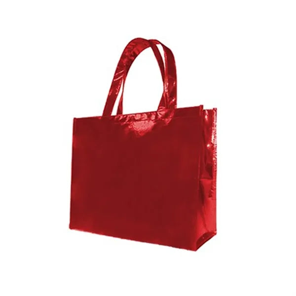 Glossy Metallic Non-Woven Tote Bag
