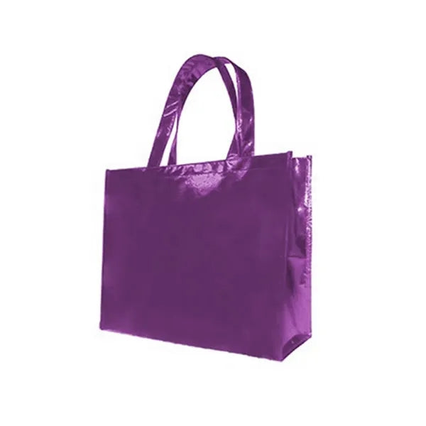Glossy Metallic Non-Woven Tote Bag