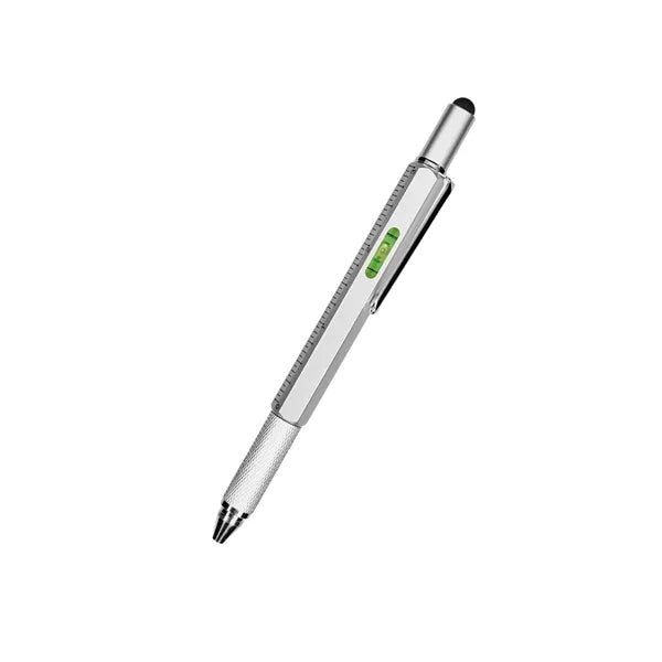 Hex-Tech 6-in-1 Multifunction Metal Utility Stylus Pen