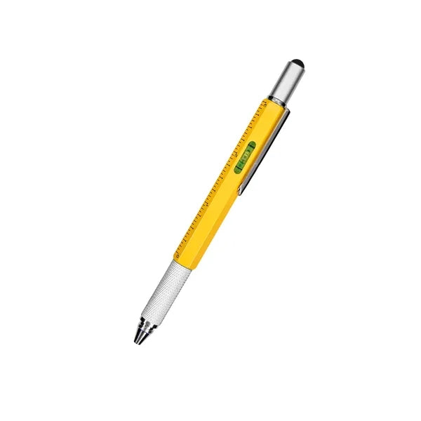 Hex-Tech 6-in-1 Multifunction Metal Utility Stylus Pen