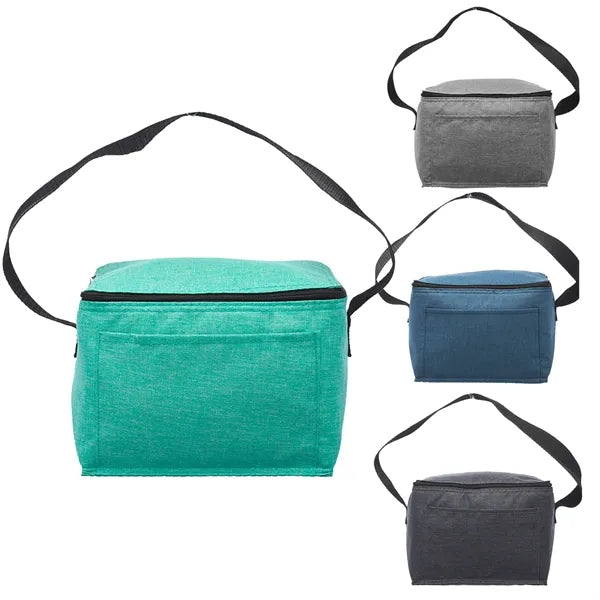 Heathered Fabric 6-Pack Insulated Lunch Tote