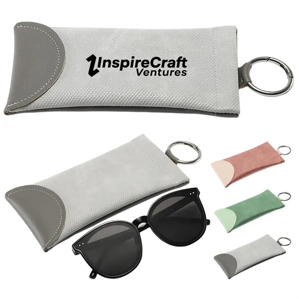 Compact Sunglasses Case with Keychain for Easy Carrying