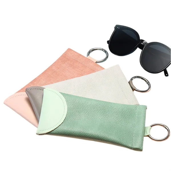 Compact Sunglasses Case with Keychain for Easy Carrying