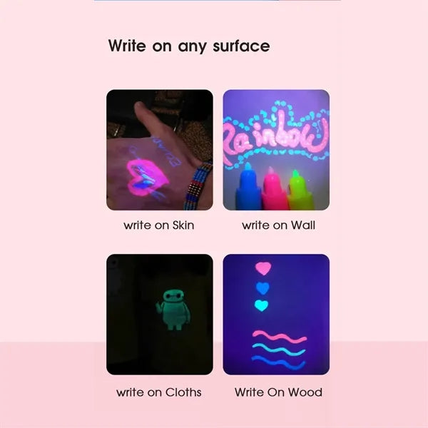 Invisible Ink UV Marker Purple Light Spy Pen Gift