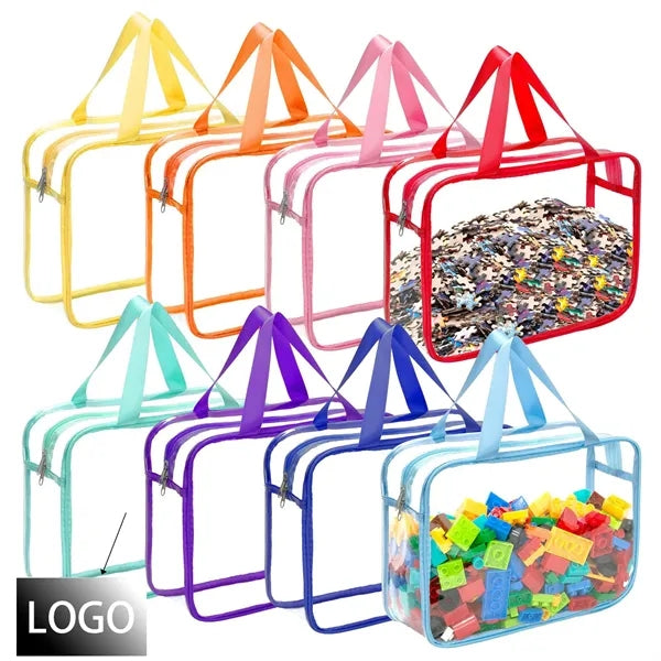 Large Clear PVC Waterproof Toy Storage Zipper Organizer