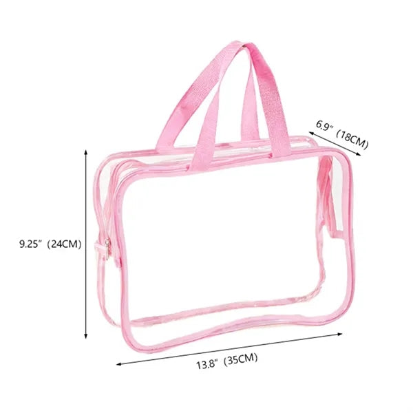 Large Clear PVC Waterproof Toy Storage Zipper Organizer