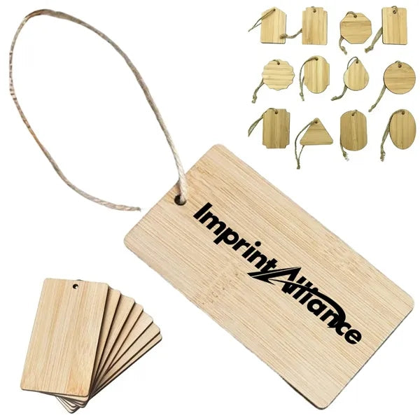 Bamboo Hang Tag With Natural Jute String