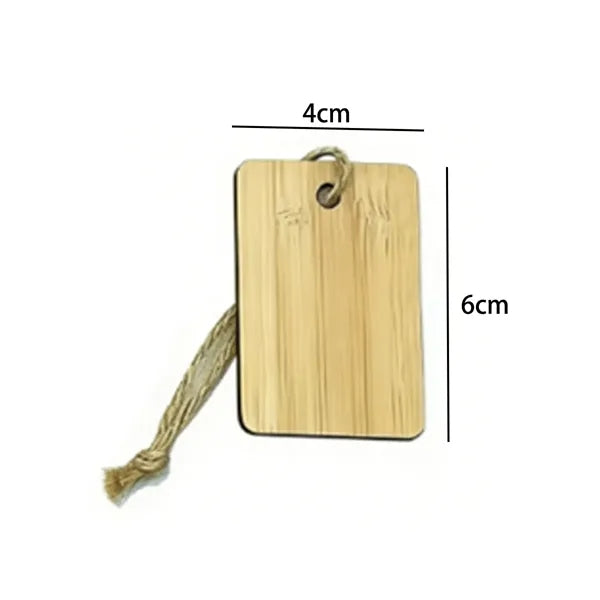 Bamboo Hang Tag With Natural Jute String