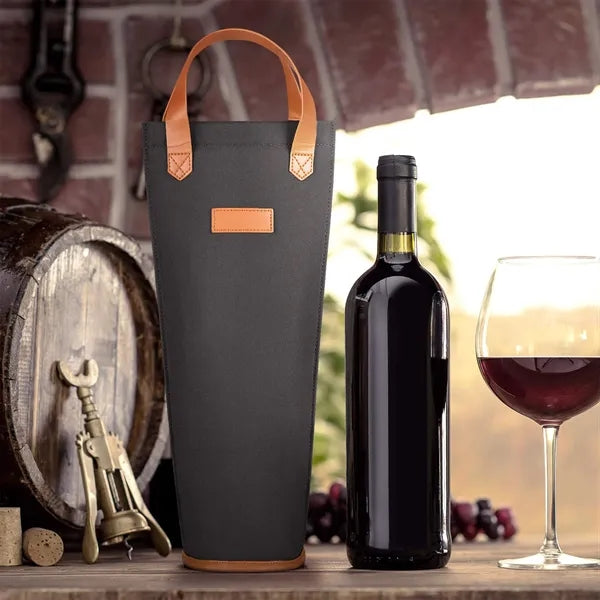 Insulated Single Wine Tote Bottle Carrier Bag