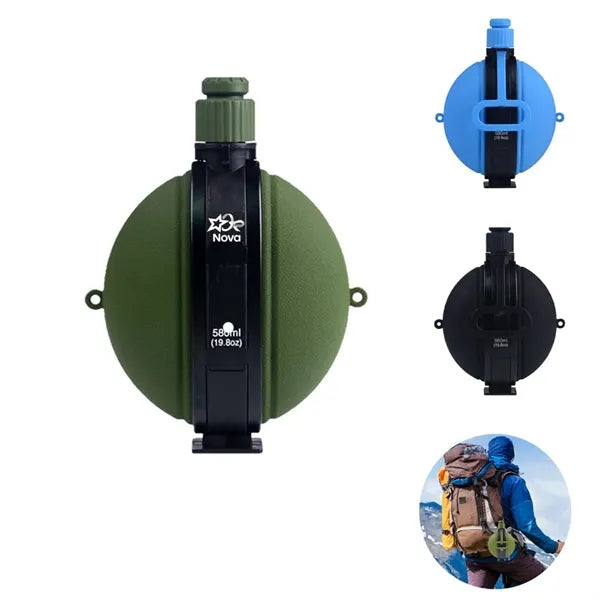 Collapsible Camouflage Military Silicone Water Bottle
