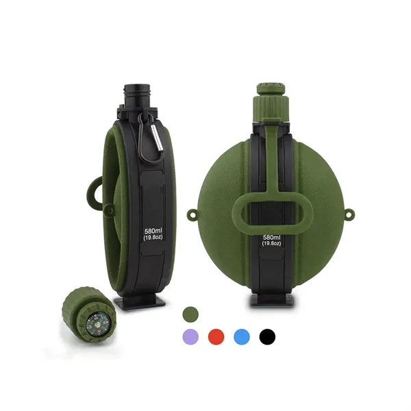 Collapsible Camouflage Military Silicone Water Bottle