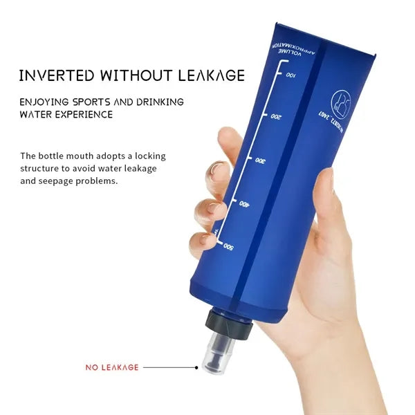 24 oz. Collapsible Soft Water Bottle with Bite Valve.