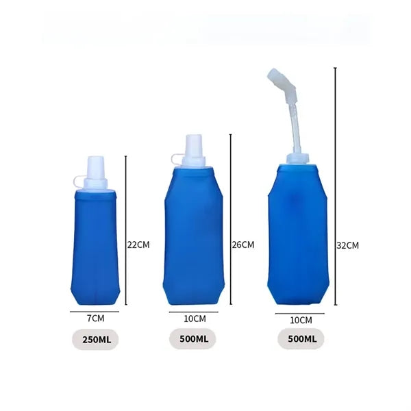 Foldable Water Bottle TPU Squeeze Sports Non-Toxic