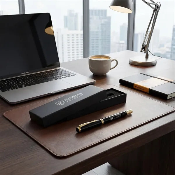 Premium Gold-Trim Executive Metal Gel Pen Gift Set