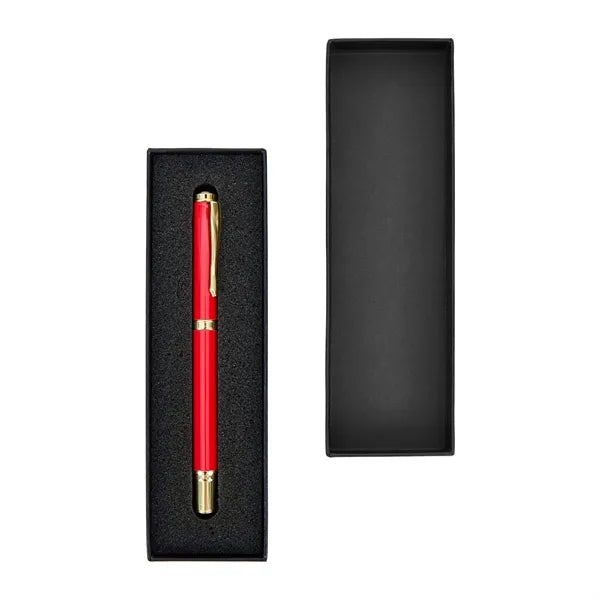 Premium Gold-Trim Executive Metal Gel Pen Gift Set
