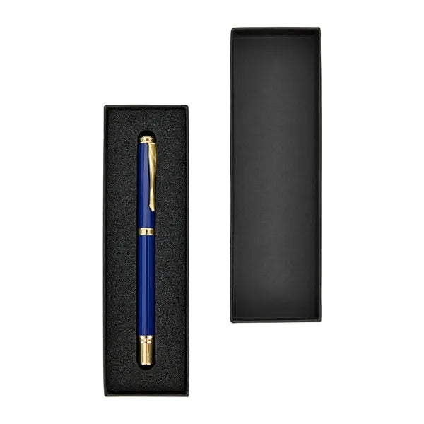 Premium Gold-Trim Executive Metal Gel Pen Gift Set