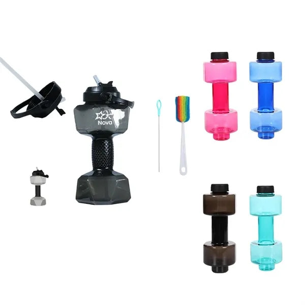 Dumbbell Water Bottle 2.6L Large Capacity