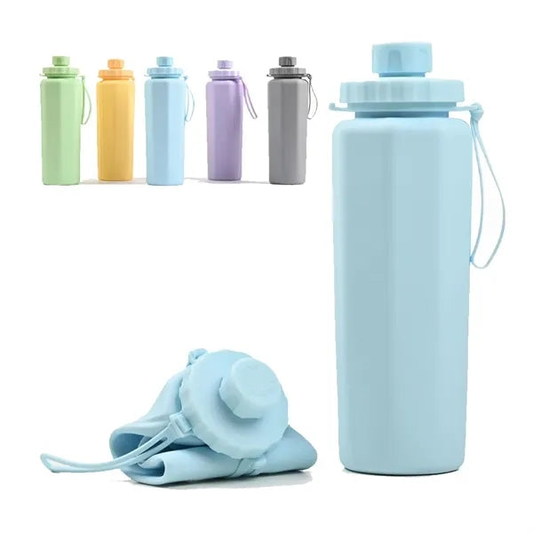 Collapsible Leakproof Silicone Sports Water Bottle