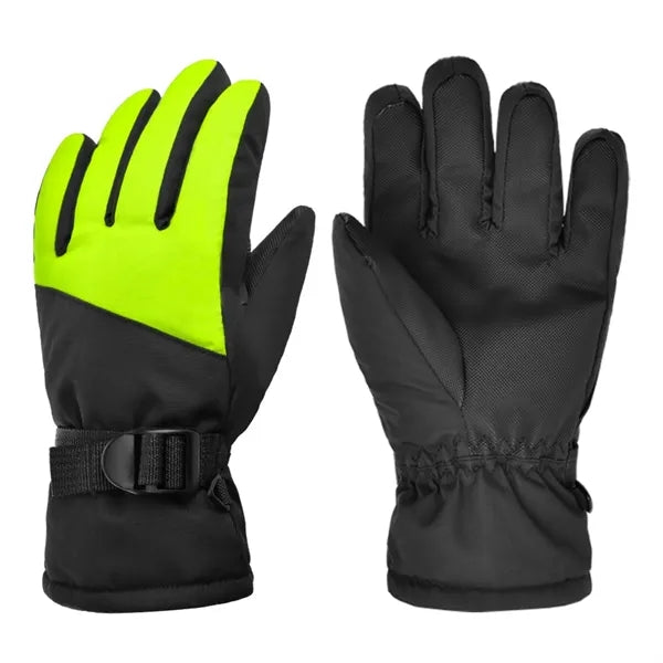 7-12 Youth Five-Finger Waterproof Ski Gloves