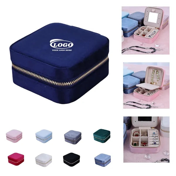 Velvet Jewelry Box for Travel & Storage
