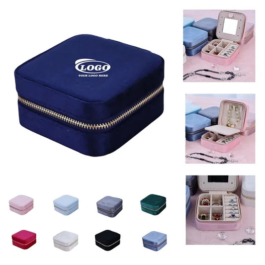 Velvet Jewelry Box for Travel & Storage