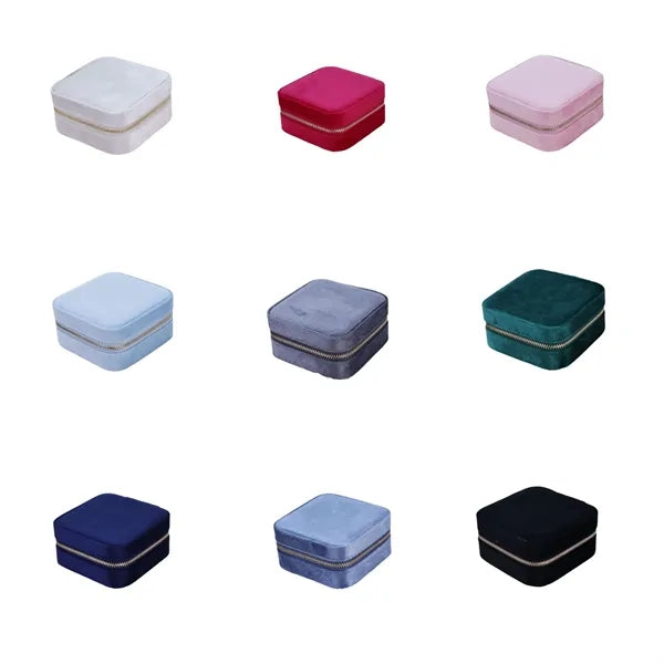 Velvet Jewelry Box for Travel & Storage