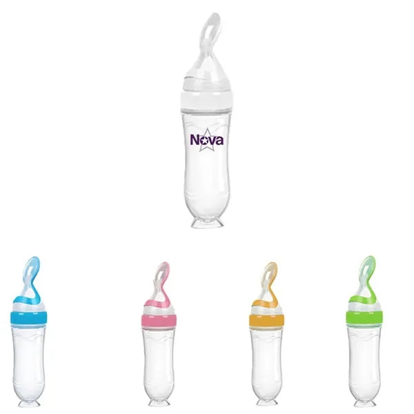 Silicone Baby Food Dispensing Spoon Feeder