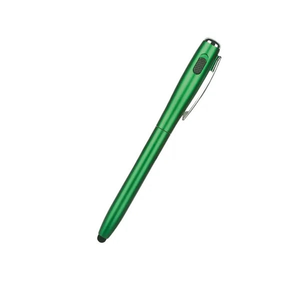 Slide Switch LED Flashlight Stylus Ballpoint Pen