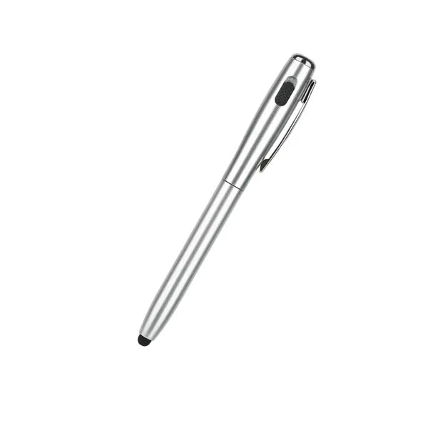 Slide Switch LED Flashlight Stylus Ballpoint Pen