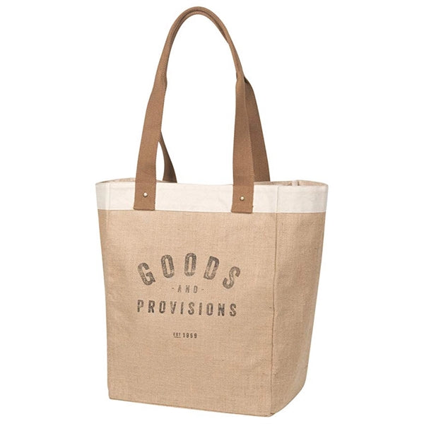 Burlap Market Tote