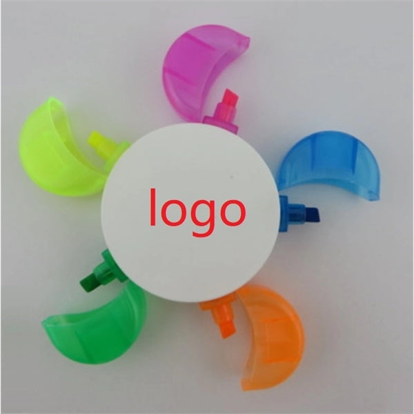 Flower shape 5 color highlighter