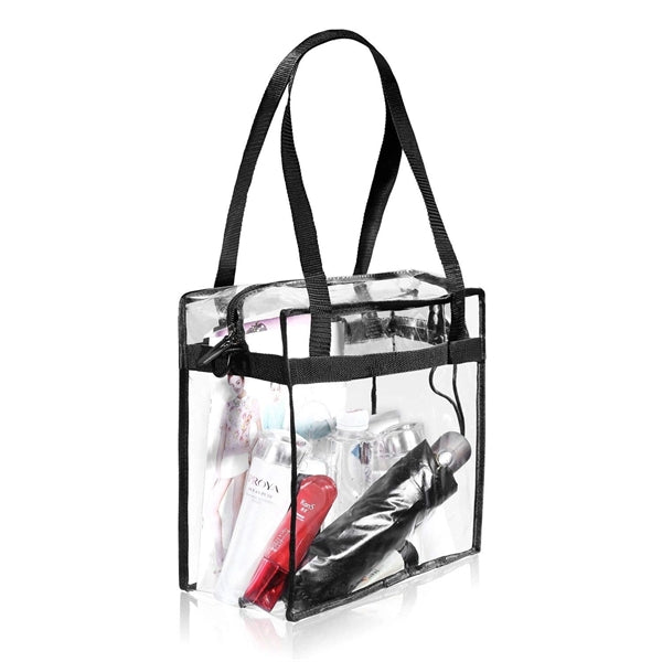 Clear Cross Body Messenger Tote Shoulder Zippered Bag