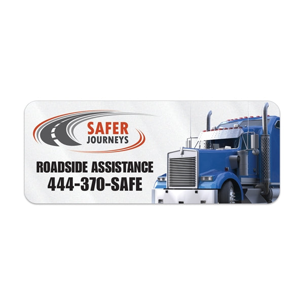 Rectangle Sticker w/ Round Corners (1"x2 1/2") Digital