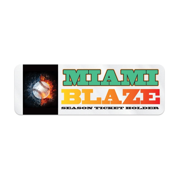 Rectangle Sticker w/ Round Corners (1"x3") Digital