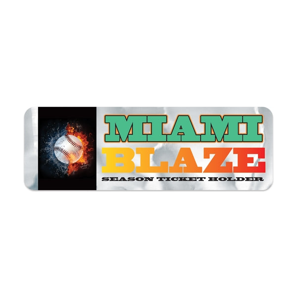 Rectangle Sticker w/ Round Corners (1"x3") Digital