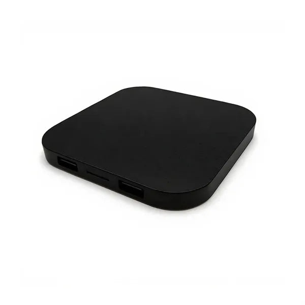 15W Eco Wireless Charger with Dual USB and Type-C Cable