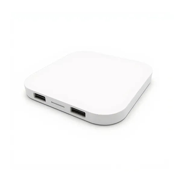 15W Eco Wireless Charger with Dual USB and Type-C Cable