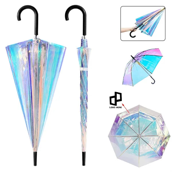Colorful Transparent Holographic Umbrella