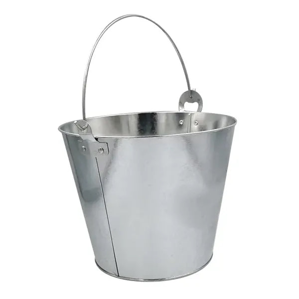 5L Galvanized Steel Ice Bucket with Handle for Beer & Drinks