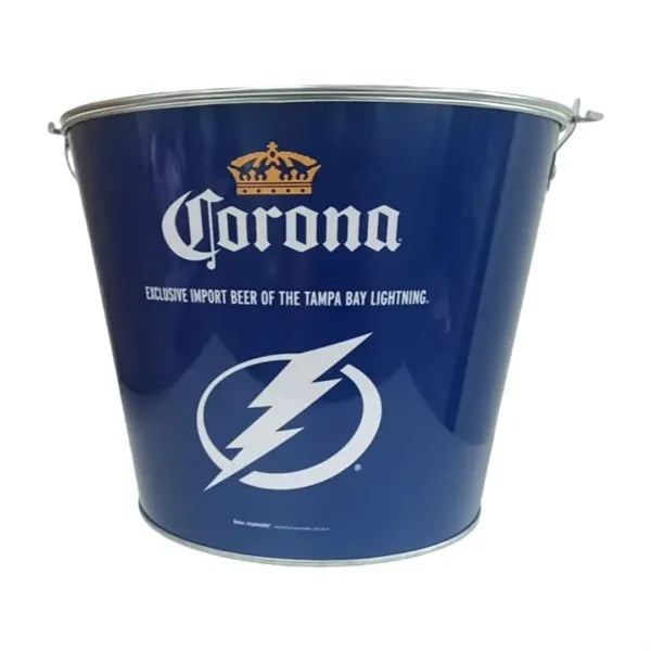 5L Galvanized Steel Ice Bucket with Handle for Beer & Drinks