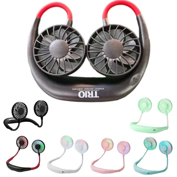 Hands-Free Dual Fan Neck Cooler for Branded Summer Events