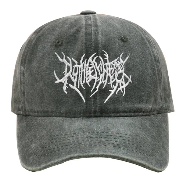 Washed Cotton Baseball Cap with Embroidered Logo