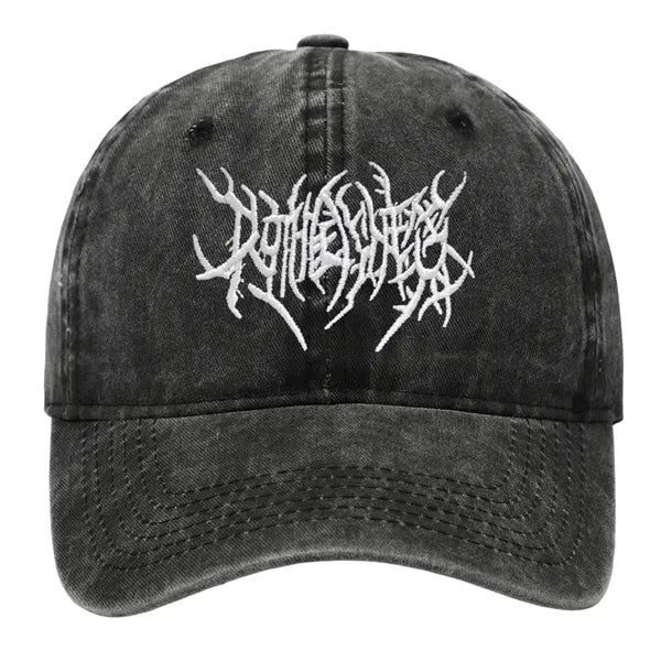 Washed Cotton Baseball Cap with Embroidered Logo