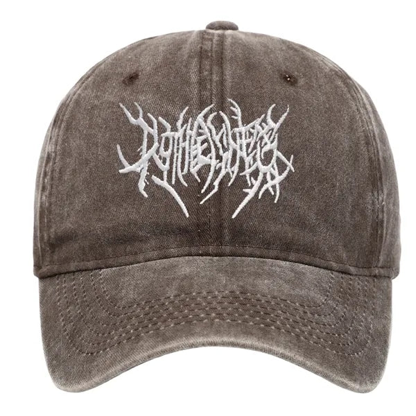 Washed Cotton Baseball Cap with Embroidered Logo