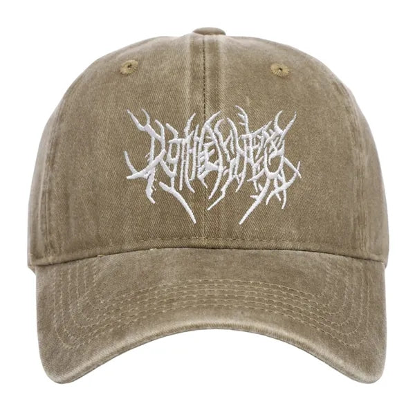 Washed Cotton Baseball Cap with Embroidered Logo