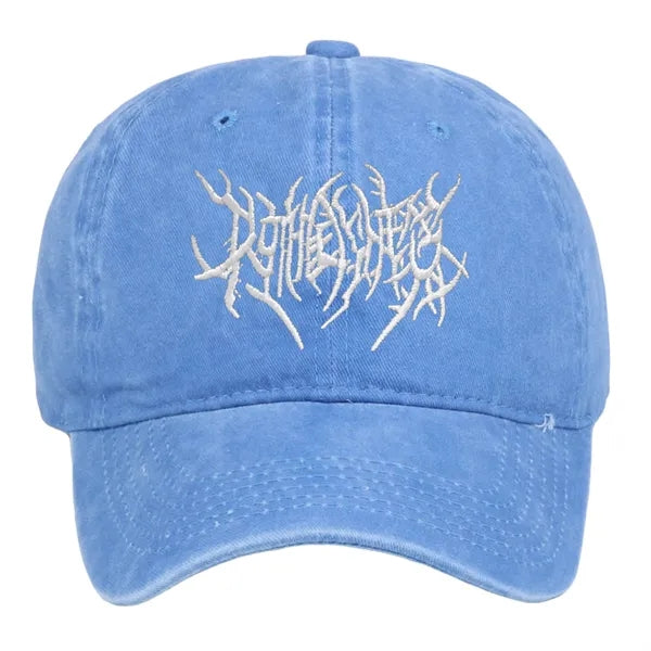 Washed Cotton Baseball Cap with Embroidered Logo