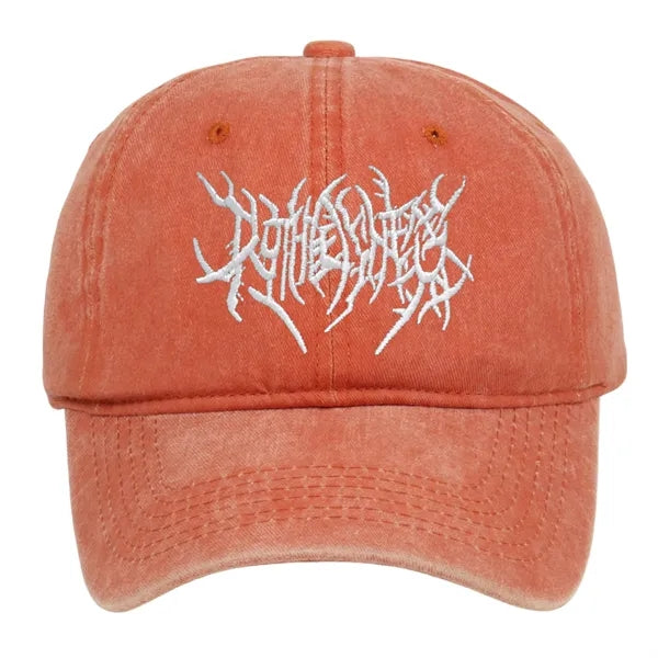 Washed Cotton Baseball Cap with Embroidered Logo