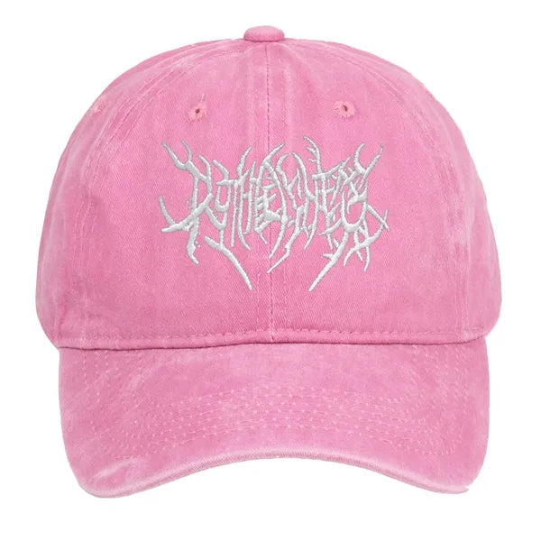 Washed Cotton Baseball Cap with Embroidered Logo