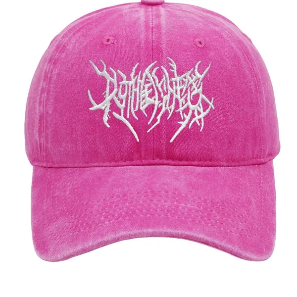 Washed Cotton Baseball Cap with Embroidered Logo